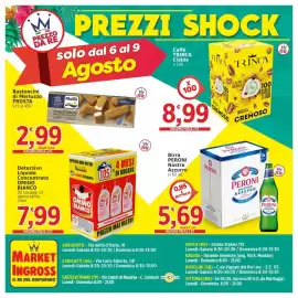 Volantino Market Ingross Pagina 20: Birra PERONI Nastro Azzurro €5,69, Bastoncini di Merluzzo FROSTA €2,99