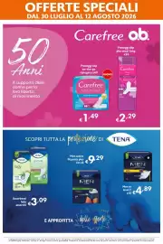 Volantino Eurospesa Pagina 13: Carefree Plus Long €2,29, Carefree Cotton Feel Daily on-the-go €1,49