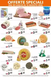 Volantino Eurospesa Pagina 2: Ricotta con latte di capra TOMASONI €2,99, Formaggio CARLOVECCHIO €1,29