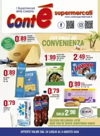 Volantino Conté Supermercati Pagina 1: PARMALAT LATTE P.S. €0,79, Versilfood Misto Funghi con Patate €1,99
