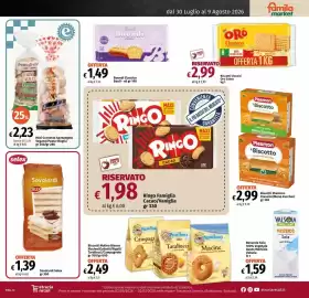 Volantino Famila Market Pagina 12: Savoiardi Selex €1,39, Buondì Classico Bauli €1,49