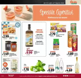 Volantino Famila Market Pagina 16: Sparkling Fife Zero White Bottega €4,69, Tonica Kinley Water/Lemon €0,89