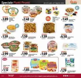 Volantino Famila Market Pagina 18: Cubetti Prosciutto Cotto Beretta €1,69, Pomodori Gratinati Antica Gastronomia €1,59