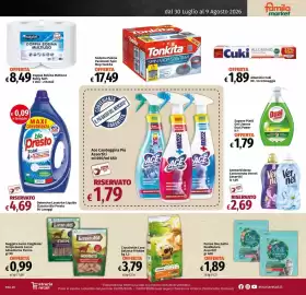 Volantino Famila Market Pagina 20: Detersivo Lavatrice Liquido Classico Bio Presto €4,69