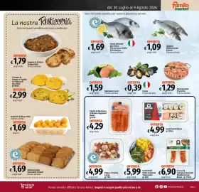Volantino Famila Market Pagina 5: Tranci di Salmone Marinati Mediterraneo Mowi €6,90