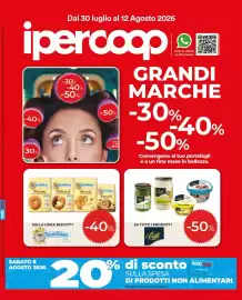 Volantino Ipercoop Pagina 1: Dal 30 luglio al 12 Agosto 2026 ipercoop -40% 30% -30% -40% -50% -50% -30 50 Tutte le offerte