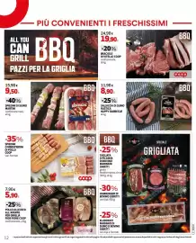 Volantino Ipercoop Pagina 12: SALSICCIA DI SUINO RUSTICA HAPPY BARBECUE €8,90, Braciole di Vitello Coop €19,90