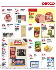 Volantino Ipercoop Pagina 25: Parmigiano Reggiano DOP Parmareggio €5,79, Cubetti di speck Senfter €2,39