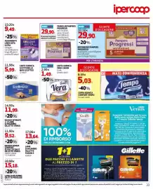 Volantino Ipercoop Pagina 33: Scottonelle MAXI €5,99, ASSORBENTI LINES SETA ULTRA €9,49