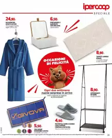 Volantino Ipercoop Pagina 39: TAPPETO ARREDO DOMUS €8,90, PORTAGIOIELLI QUADRATO CON SPECCHIO colore bianco €6,50