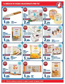 Volantino Sigma Pagina 2: Sigma Gelato €3,99, Sigma Filetti Di Orata Al Naturale €5,99