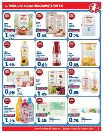 Volantino Sigma Pagina 3: Sigma Te' pesca €0,69, Sigma Vino €1,49
