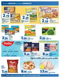 Volantino Sigma Pagina 8: Frosta Filetto Di Merluzzo Croccante €2,79, Orogel Zucca a Cubetti €1,69