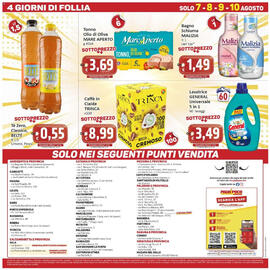 Volantino Paghi Poco Pagina 20: Bagno Schiuma MALIZIA €1,49, Tonno Olio di Oliva MARE APERTO €3,69