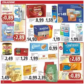 Volantino Paghi Poco Pagina 10: Capusule Caffè BORBONE comp. Nespresso, A Modo Mio €14,90, Barrette Fitness NESTLÈ €1,49