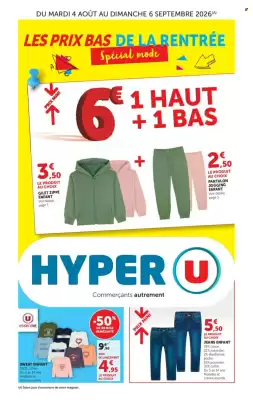 Hyper U (valable jusqu'au 6-09)