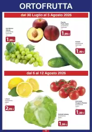 Volantino Docks Cash&Carry Pagina 18: Pesche Pasta Gialla €1,99, Insalata Iceberg €1,99