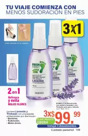 Catálogo Arabela Página 121: Fresh Feet Desodorante para pies y calzado con aroma a lavanda y con triclosán €99,99