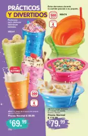 Catálogo Arabela Página 168: Juego de platos de colores con popote €79,99, NB341 A. Juego de 4 vasos con popote €69,99