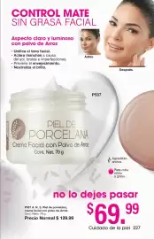 Catálogo Arabela Página 199: Piel de porcelana, crema facial con polvo de arroz €69,99