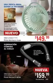 Catálogo Arabela Página 217: TFM42 A. Ventilador de mesa €149,99, TFM24 Lámpara para cuello €159,99