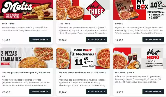 Pizza Hut (válido hasta el 12-08)