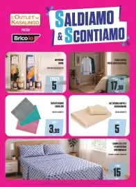 Volantino Brico Io Pagina 12: Tappeto bagno €3,99, COMPLETO LETTO IN MICROFIBRA MATRIMONIALE €15,00