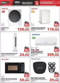 Volantino Brico Io Pagina 9: AKAI ASCIUGATRICE €139,90, VENTILATORE MINITORRE TO81 €24,90