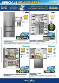Volantino Euronics Pagina 13: Hisense FRIGORIFERO 4 PORTE RQ5P470SEIE €799,99