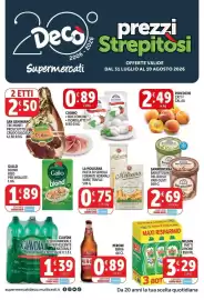 Volantino Deco Supermercati Pagina 1: PERONI BIRRA €0,89, La Molisana Pasta di semola €0,75