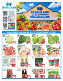 FreshLand Supermarket flyer week 31 Page 1