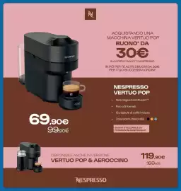 Volantino Sinergy Pagina 12: Nespresso Vertuo Pop €69,90