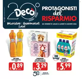 Volantino Deco Supermercati Pagina 1: General liquido universale €5,99, Sammontana Cono Cinque Stelle €3,29