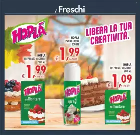 Volantino Deco Supermercati Pagina 9: HOPLÁ PREPARATO VEGETALE €1,99, HOPLÀ Panna Spray €1,99