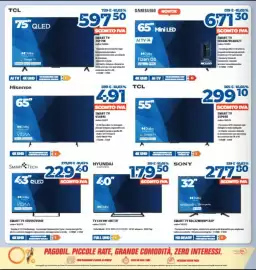 Volantino Elettrosintesi Pagina 6: Sony Smart TV KDL32W800P1AEP €277,80, Hyundai TV LED HN-40ET3F €179,50