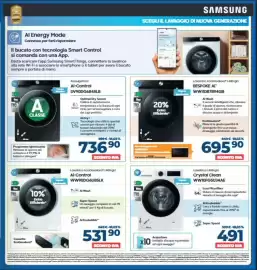 Volantino Elettrosintesi Pagina 9: Asciugatrice Ai-Control €736,90, Lavatrice 1400 gir Crystal Clean €491,00