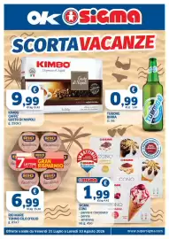 Volantino Ok Sigma Pagina 1: TUBORG BIRRA €0,99, KIMBO CAFFE' GUSTO DI NAPOLI €9,99