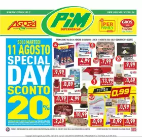Volantino Pim Supermercati Pagina 1: Rio mare tonno all'olio di oliva €7,99, Dash Power Lavatrice Liquido €9,99