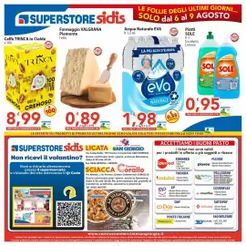 Volantino Sidis Pagina 20: Formaggio VALGRANA Piemonte €0,89, Acqua Naturale EVA €1,98
