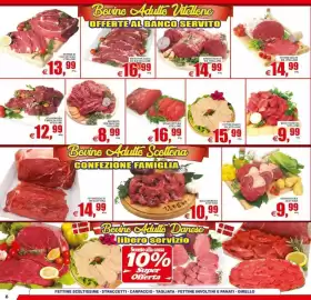 Volantino Pewex Pagina 6: ARROSTI SCelti B/A VITELLONE €14,99, MACINATO PER RAGU' BIA VITELLONE €8,99
