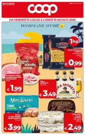 Volantino Coop Radenza Pagina 1: Birra MORETTI €3,49, Prosciutto Cotto Granbiscotto Delli ROVAGNATI €1,99