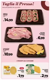 Volantino Coop Radenza Pagina 18: Coto Snella Spinaci FILENI €2,79, Cordon Bleu COOP €1,79