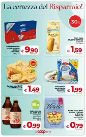 Volantino Coop Radenza Pagina 2: Mozzarella Santa Lucia GALBANI €1,99, Switzerland DOP EMMENTALER €1,49