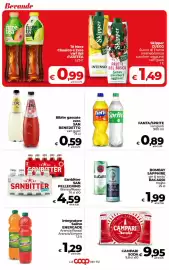 Volantino Coop Radenza Pagina 38: Bibite gassate zero SAN BENEDETTO €0,59, Sanbitter SAN PELLEGRINO €4,59