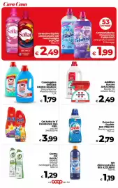 Volantino Coop Radenza Pagina 42: Gel tutto in 1/ Excellence duo PRIL €3,99, Ammorbidente Concentrato FABULOSO €1,99