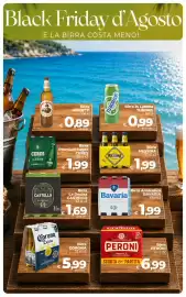 Volantino Ipercoop Radenza Pagina 8: Birra MORETTI €0,89, Birra Analcolica BAVARIA €1,99