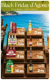 Volantino Ipercoop Radenza Pagina 9: Birra in lattina 8.6 Extreme/Red/ Classica €1,49, Birra filtrata a freddo Moretti €0,99