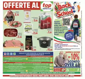 Volantino Top Supermercati Pagina 20: Grazia Acqua Effervescente Naturale €1,19, Casa Montorsi il Buon Montorsi Culatta €2,29