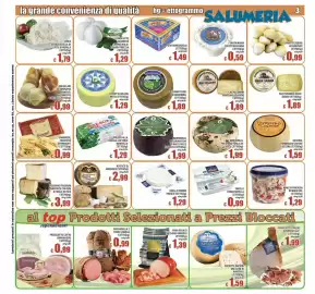Volantino Top Supermercati Pagina 3: Emmentale Entremont €0,99, Gim Gorgonzola €1,49