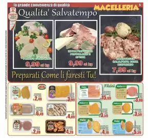 Volantino Top Supermercati Pagina 5: INVOLTINI SUINO PROVOLONE E SPECK €9,99, AIA CHICKEN SALAD €4,89
